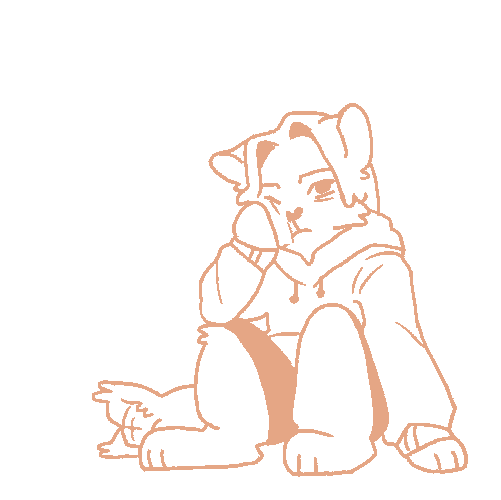 Jamie sitting down and waiting.